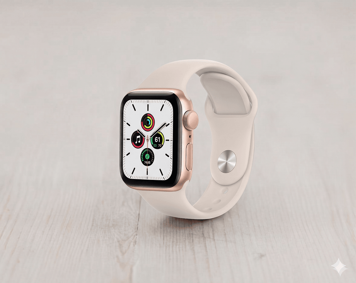 Introduced as a \"budget\" option alongside the Apple Watch Series 6, the Apple Watch SE have more in common with the Apple Watch Series 5 replaced, but lack its predecessor\'s \"Always On\" display as well as its electrical heart sensor and ECG app (they do have an optical heart sensor). Compared to the more expensive Apple Watch Series 6, the Apple Watch SE line shares its always-on Altimeter, but is slower, lacks its Blood Oxygen sensor (SpO2) and app, has less capable Wi-Fi, and charges more slowly. It only is available in Aluminum and has fewer finish options and fewer default band choices, too.
All cellular-equipped Apple Watch SE models, including this one, are capable of being connected to the Internet without a \"tethered\" iPhone, but it still requires an iPhone 6s or later running iOS 14 or later for most functionality.
All Apple Watch SE devices are controlled with a Digital Crown with haptic feedback and a touch capable display. This particular Apple Watch SE model in the 40 mm size, features a 324x394 LTPO OLED screen with Ion-X glass packed in an aluminum case with a ceramic and sapphire crystal back that connects to the charger.
Battery life is an Apple estimated \"up to 18 hours\" overall, but more specifically \"up to 1.5 hours\" of talk time connected to an iPhone or LTE, \"up to 10 hours\" of audio playback from Apple Watch storage, \"up to 10 hours\" working out indoors and \"up to 6 hours\" working out outdoors with GPS.