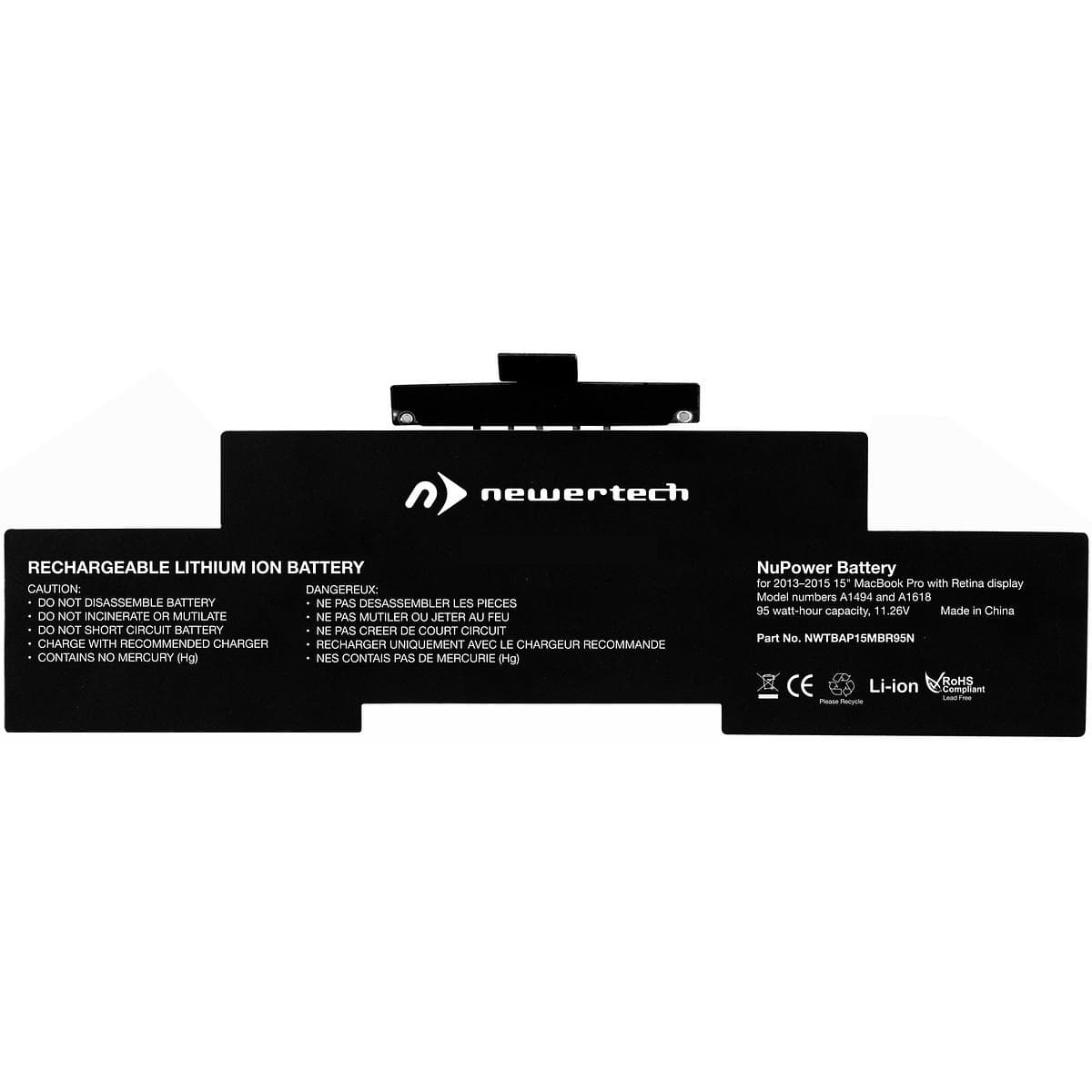 OWC Newertech μπαταρία A1398 για Apple MacBook Pro Retina 15" (A1494 & A1618) Late 2013 - Mid 2014 - Mid 2015
