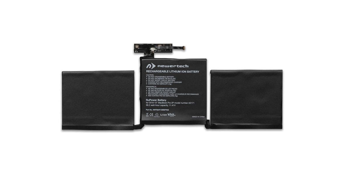 OWC Newertech μπαταρία A2171 για MacBook Pro Retina TouchBar 13" with 2x Thunderbolt ports (A2159) 2019